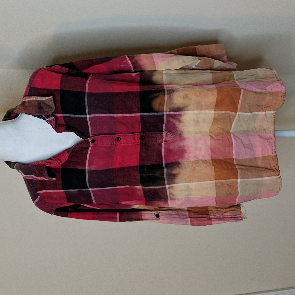 Riders by Lee custom Bleach Plaid Flannel  2x
